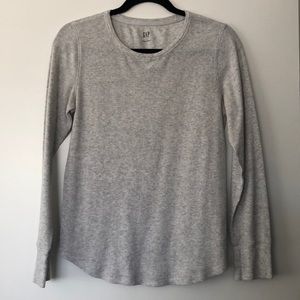 Grey long-sleeve tee